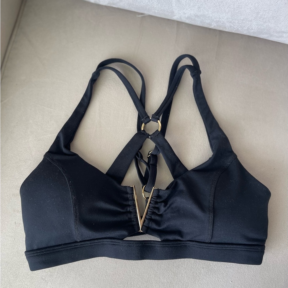 Bombshell Sportswear Black Strappy Bralette